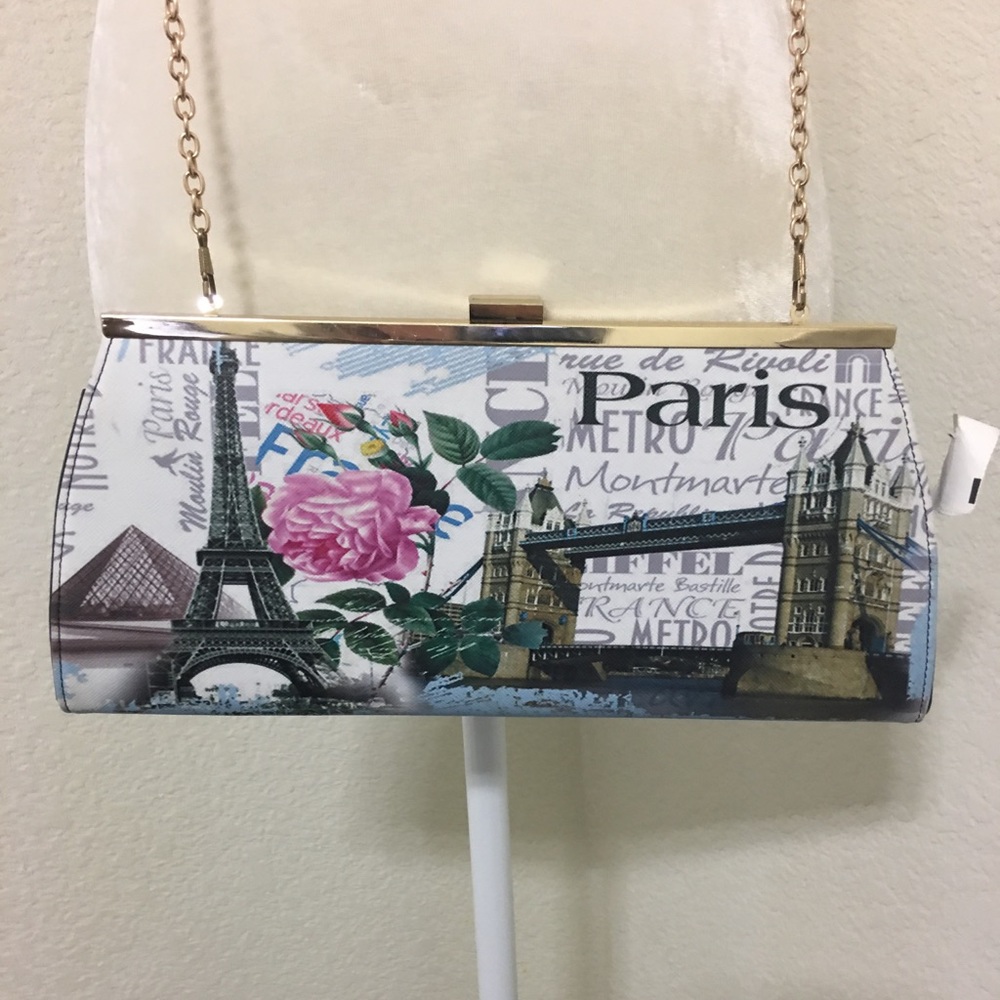 Cute Paris Theme Clutch/Purse/Bag